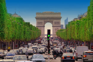 Paríž, autá, doprava