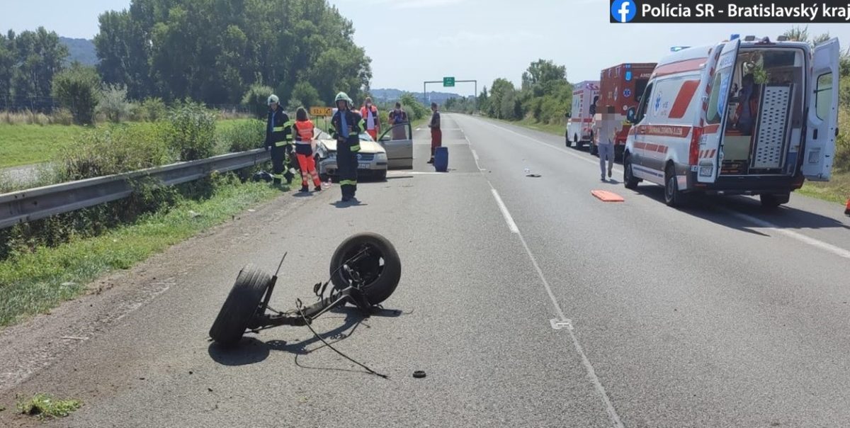 Nehoda na diaľnici D2