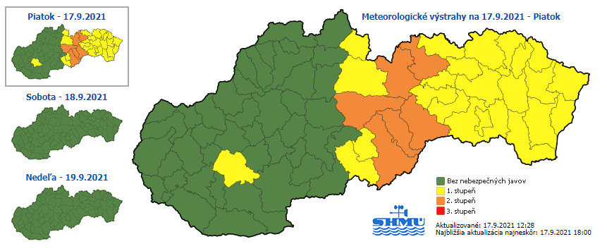 SHMU, počasie