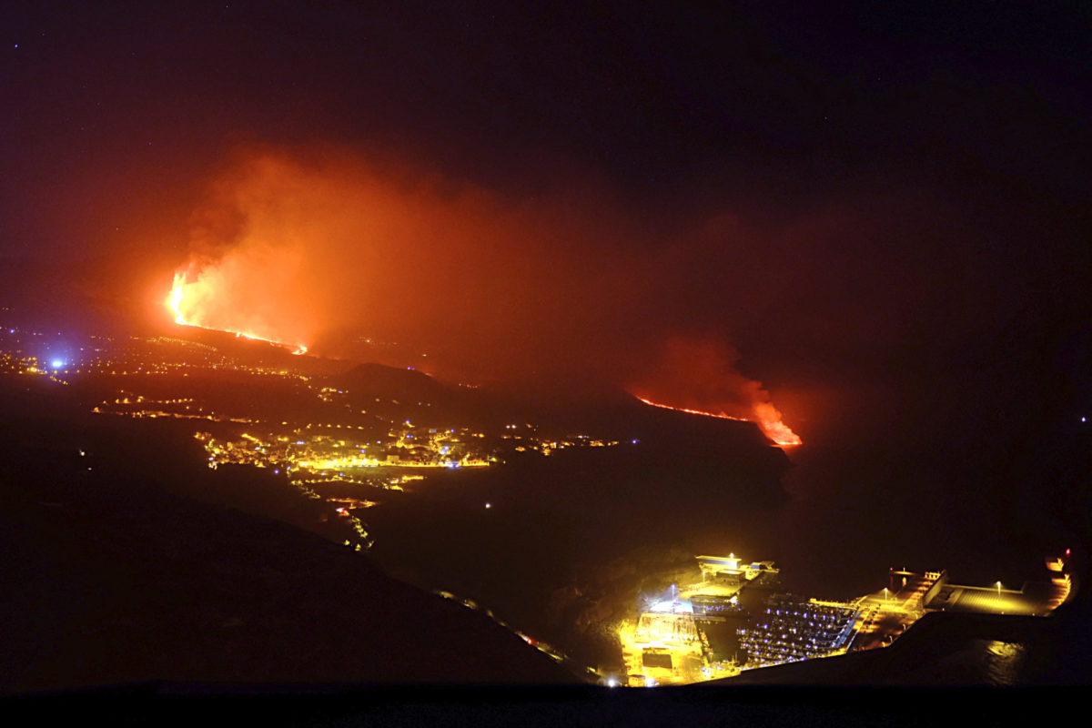 Láva, sopka Cumbre Vieja