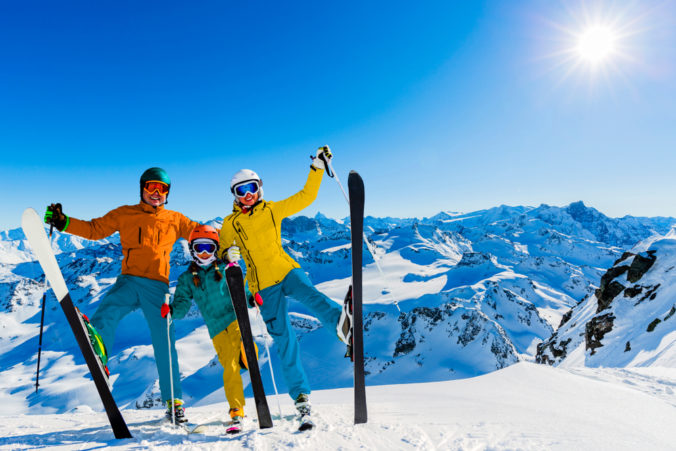 Ski,Area,With,Amazing,View,Of,Swiss,Famous,Mountains,In