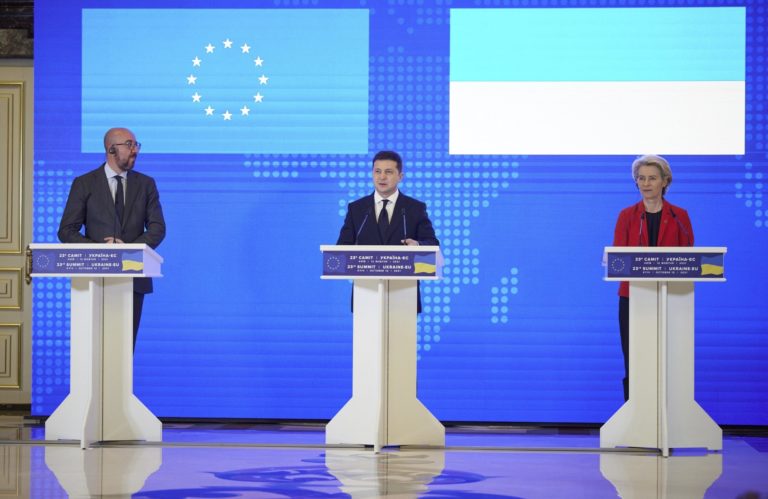 Charles Michel, Volodymyr Zelenskyj, Ursula von der Leyenová