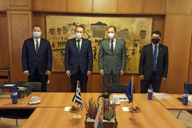 Samuel Vlčan, rokovanie v Grécku