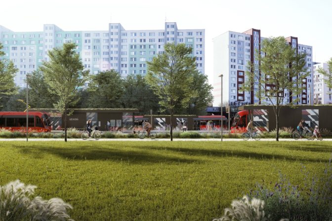 Električka, Petržalka