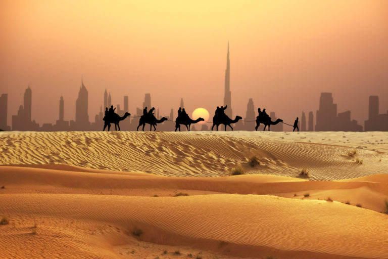 Dubaj, púšť