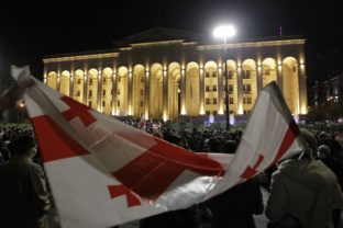 Protest, voľby, Gruzínsko, Tbilisi