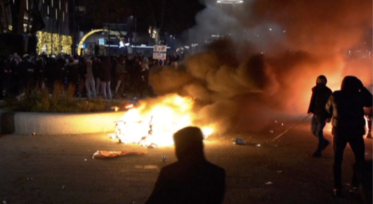 Protest, polícia, Holandsko