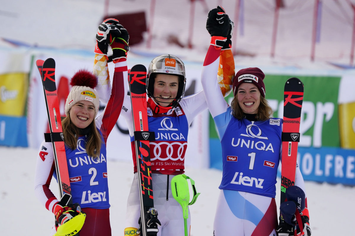 Katharina Liensbergerová, Petra Vlhová, Michelle Gisinová
