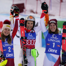 Katharina Liensbergerová, Petra Vlhová, Michelle Gisinová
