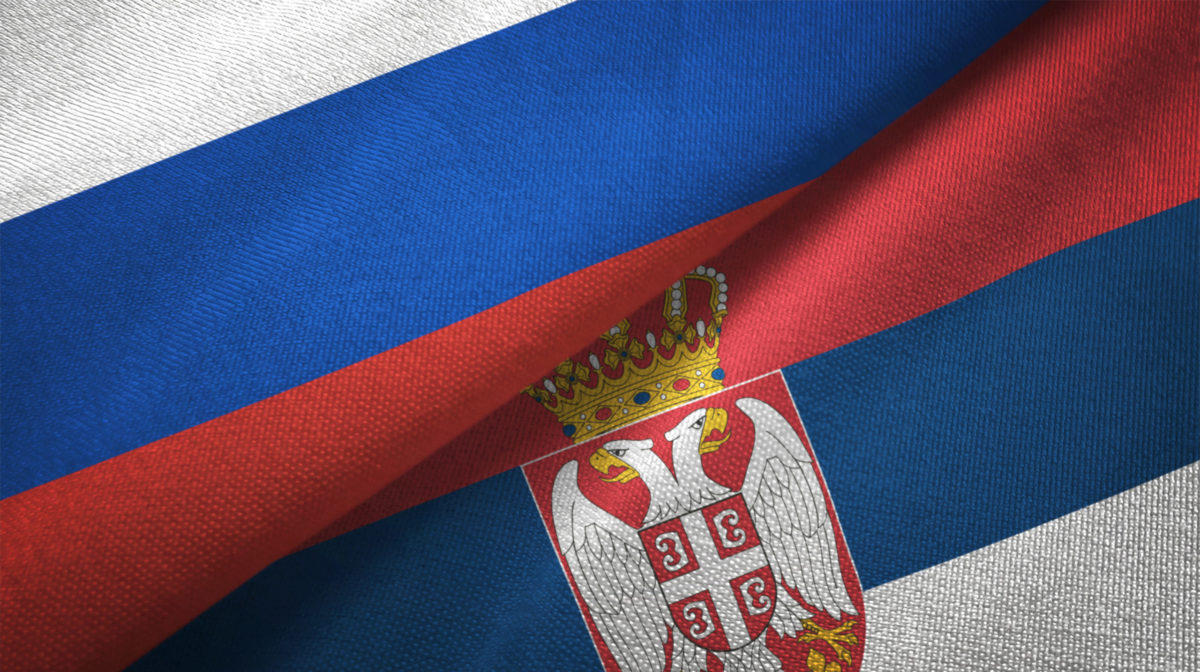 Rusko, Srbsko, vlajka