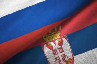 Rusko, Srbsko, vlajka