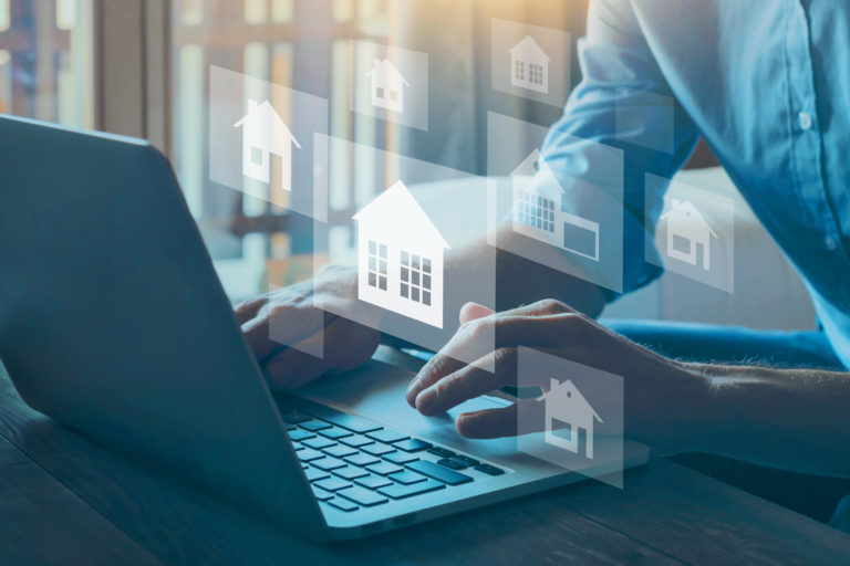 Real estate concept, choose house to buy