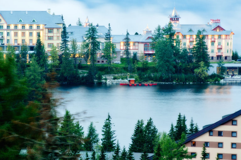 Strbske Pleso - Mountain lake in morning