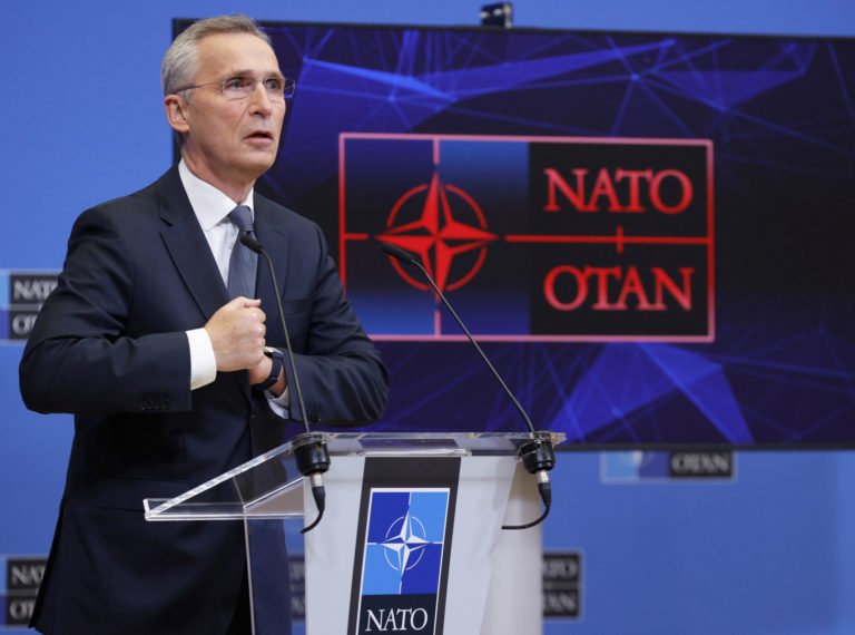 Test Chart for my new ftp in London from Olivier Matthys in Brussels NATO Secretary General Jens Stoltenberg prepares to address a media conference after an extraordinary meeting of NATO Ministers of Foreign Affairs via video link at NATO headquarters, in Brussels, Friday, Jan. 7, 2022. NATO foreign ministers on Friday discussed Russia's military build up around Ukraine amid skepticism about the credibility of President Vladimir Putin's offer to ease tensions, ahead of a week of high level diplomacy aimed at ending the standoff. ()