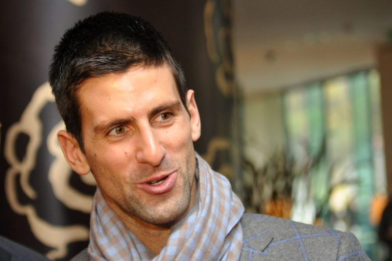 Srbská tenisová jednotka Novak Djokovič.