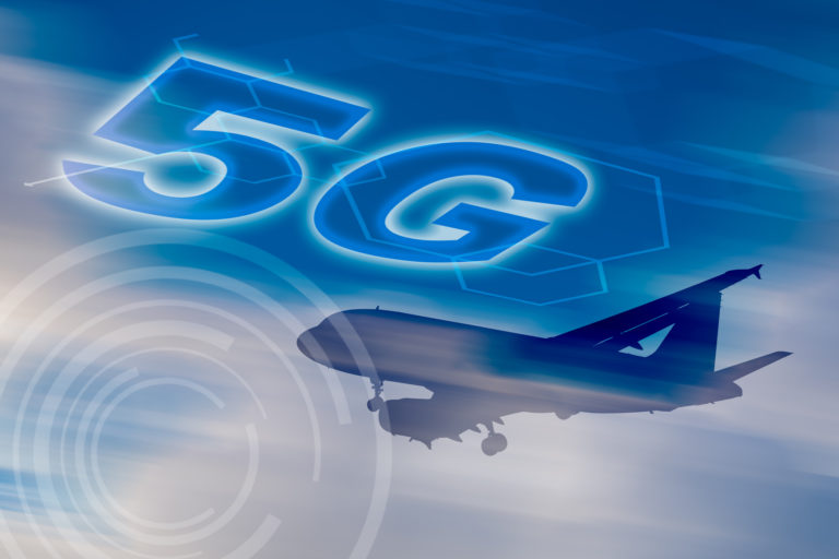 5G sieť, letectvo, lietadlo