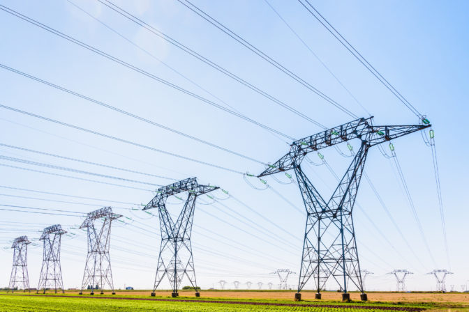 Elektrina, elektrické stĺpy