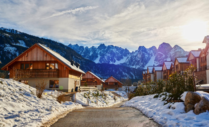 Ski resort in the Austrian Alps.