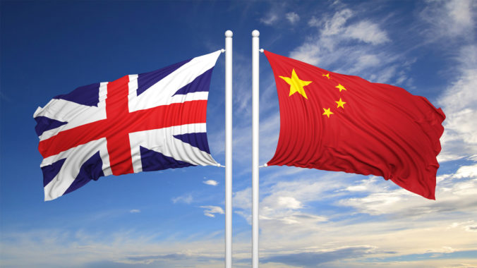 Vlajky, británia, čína