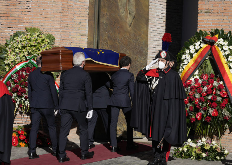 Italy EU Sassoli Funerals