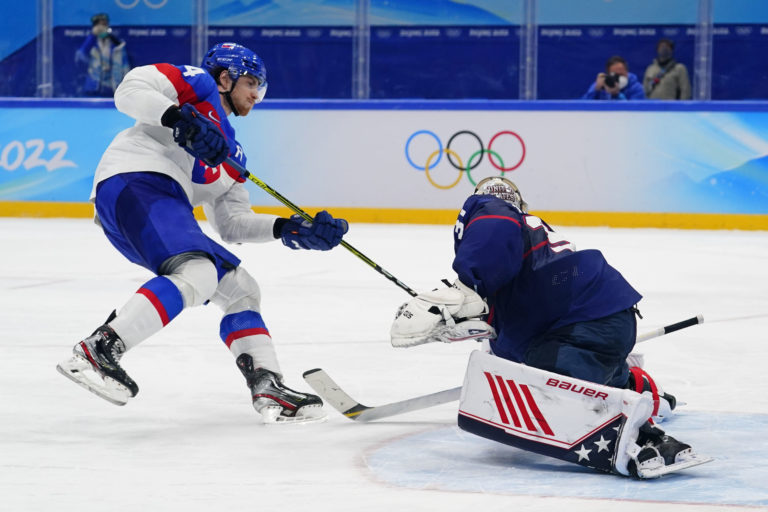 Slovensko - USA, štvrťfinále ZOH v Pekingu, Peter Cehlárik