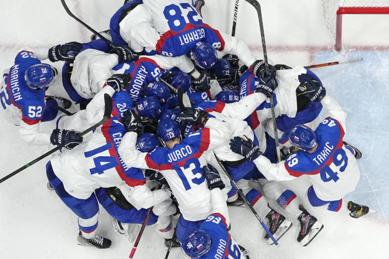 Slovensko - USA, štvrťfinále ZOH v Pekingu