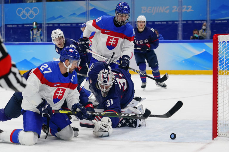 Slovensko - USA, štvrťfinále ZOH v Pekingu, Marek Hrivík