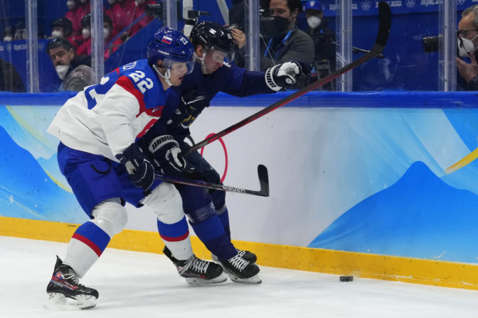 Slovensko - Fínsko, ZOH v Pekingu 2022, semifinále, Samuel Kňažko