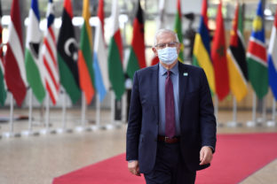 Belgium EU European Union foreign policy chief Josep Borrell arrives for an EU Africa summit at the European Council building in Brussels, Thursday, Feb. 17, 2022. European Union leaders meet with their African counterparts during a two day summit in Brussels. The EU wants to re engage with African nations and counter the growing influence from China and Russia across the continent.  Africa Summit