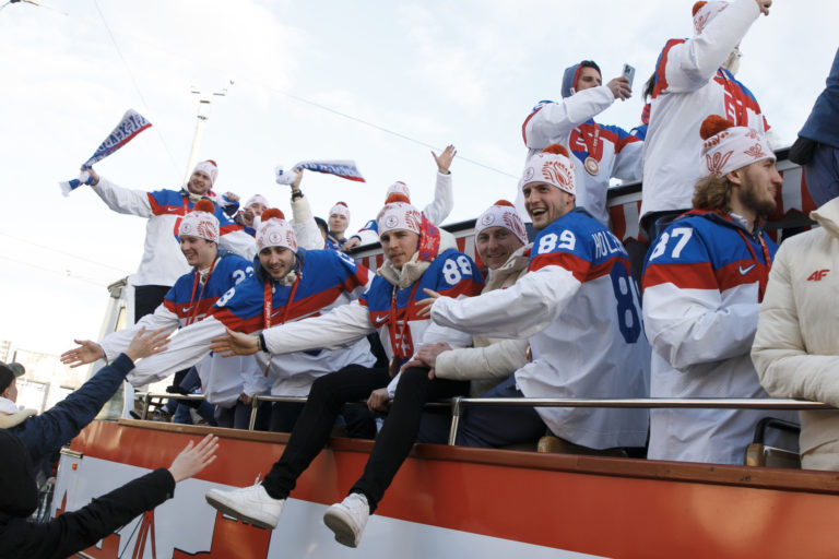 HOKEJ: Oslavy olympijského bronzu v Bratislave