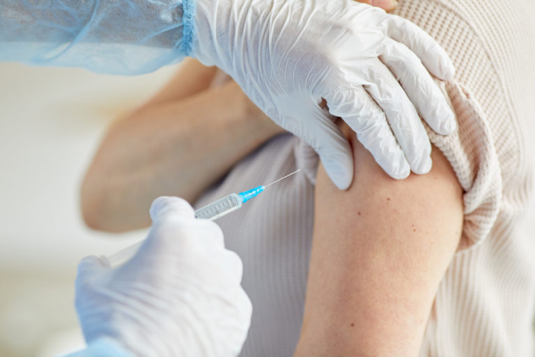 Making Injection Into Shoulder