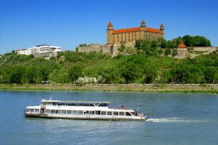 Bratislava castle and river