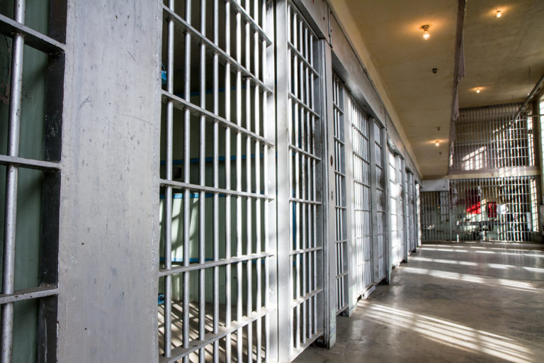 Prison bars all locked up