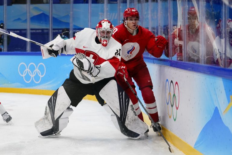Reto Berra, Dmitrij Voronkov, ZOH v Pekingu 2022