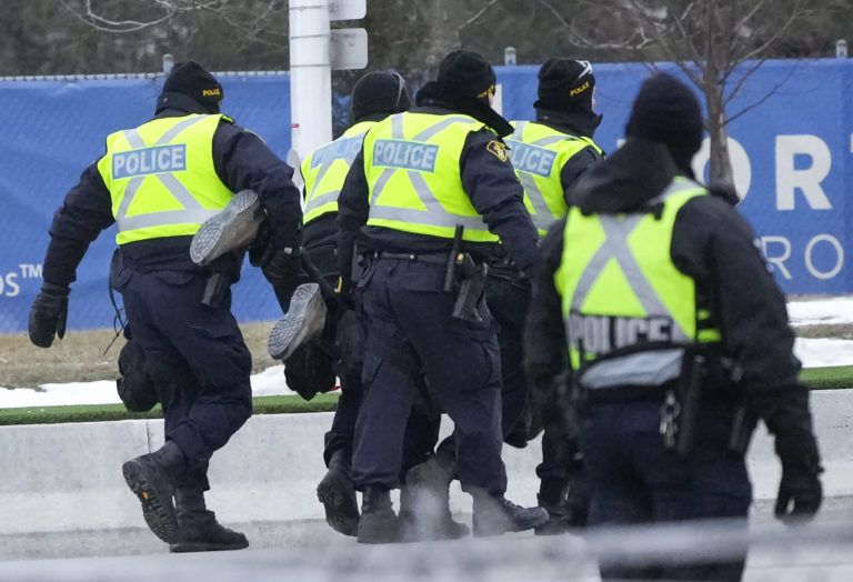 Virus Outbreak Canada Protests