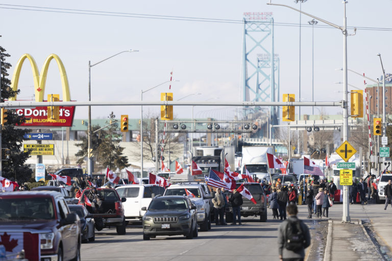 Virus Outbreak Canada Protests
