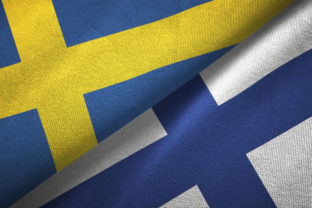 Fínsko, Švédsko, vlajka