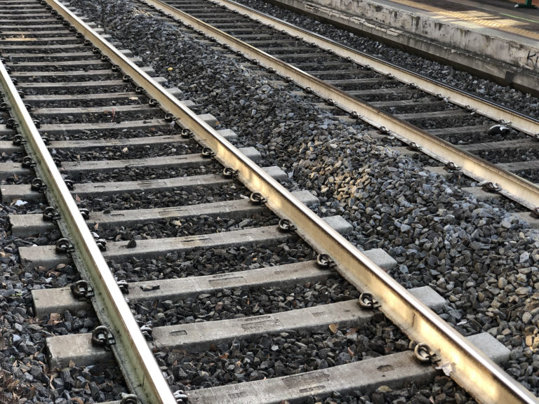Railway track train track