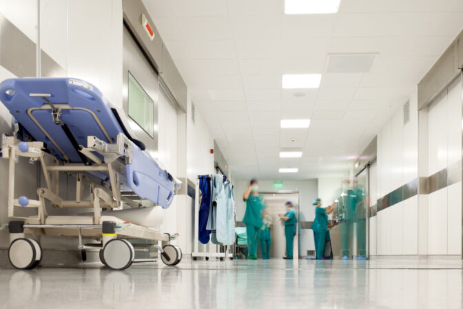 Hospital surgery corridor