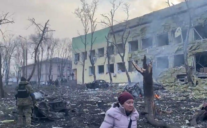 Ukrajina, vojna, Mariupoľ, nemocnica