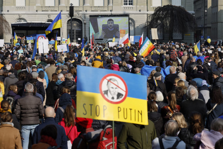 Protest, vojna na Ukrajine, Zelenskyj