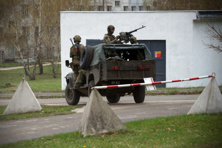 Vojenské cvičenie v Lešti