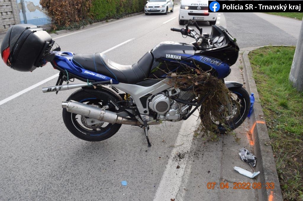 Tragická nehoda motocyklistu, Malá Mača, Trnavský kraj