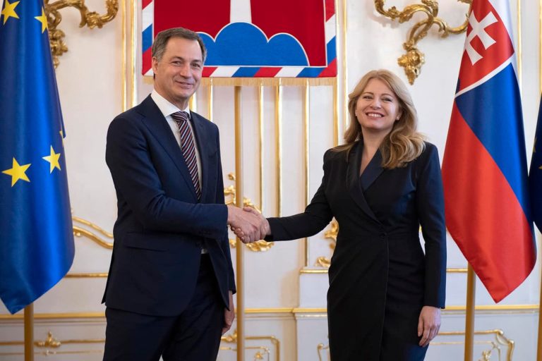 Zuzana Čaputová, De Croo