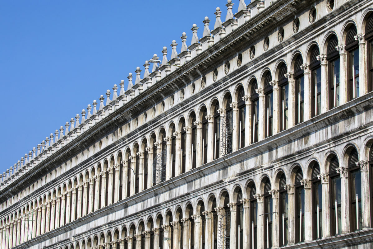 Procuratie Vecchie on St. Mark&#039;s Square in Venice, Italy