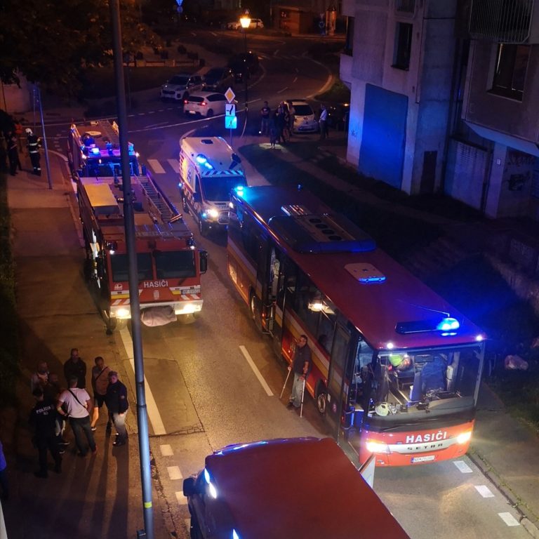 Požiar v DSS v Nitre