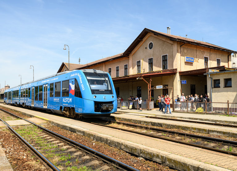 DOPRAVA: Príchod vlaku na vodíkový pohon