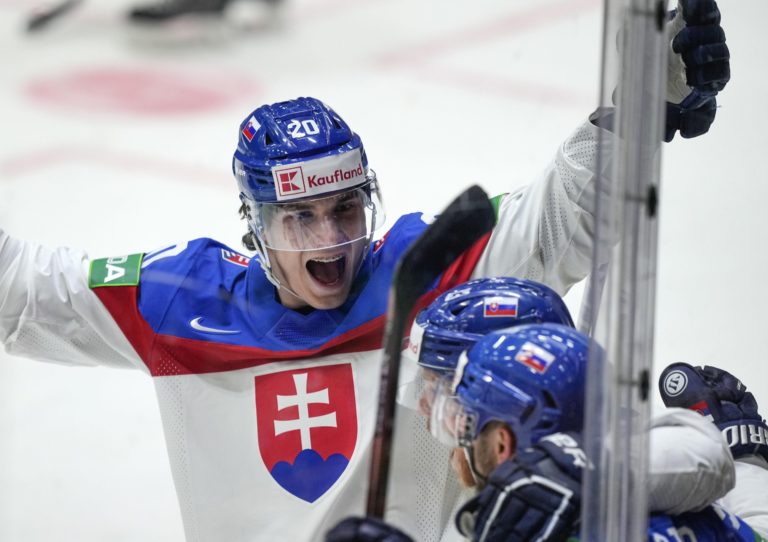 MS v hokeji 2022: Slovensko - Dánsko, Tomáš Tatar, Juraj Slafkovský