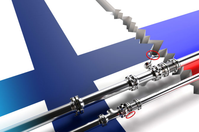 Fínsko, rusko, plyn, sankcie