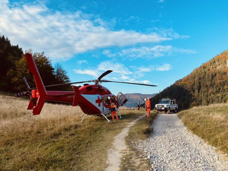 Horská záchranná služba, vrtuľník, záchranári